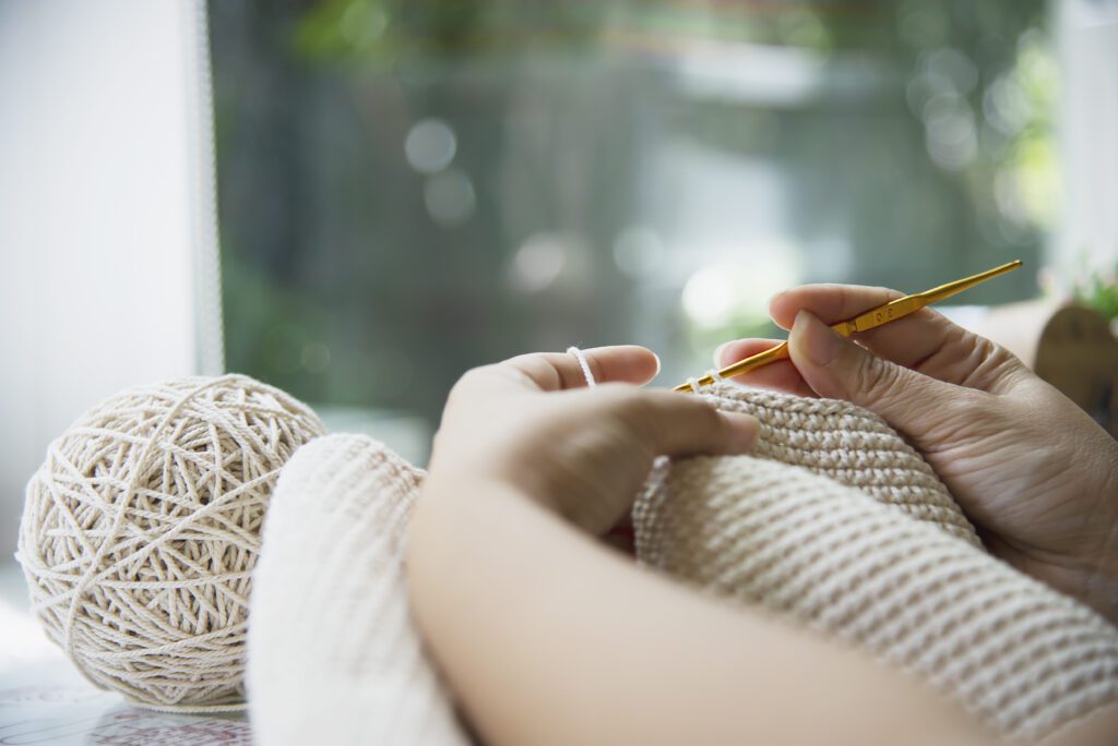 Crochet improves mental health via repetitive motion